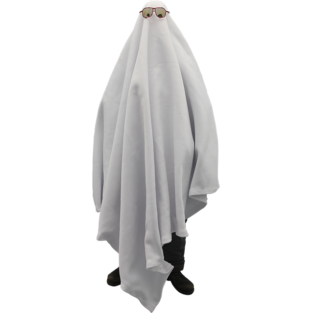 Halloween 1/6 scale figure accessory, sheet ghost costume with sunglasses..