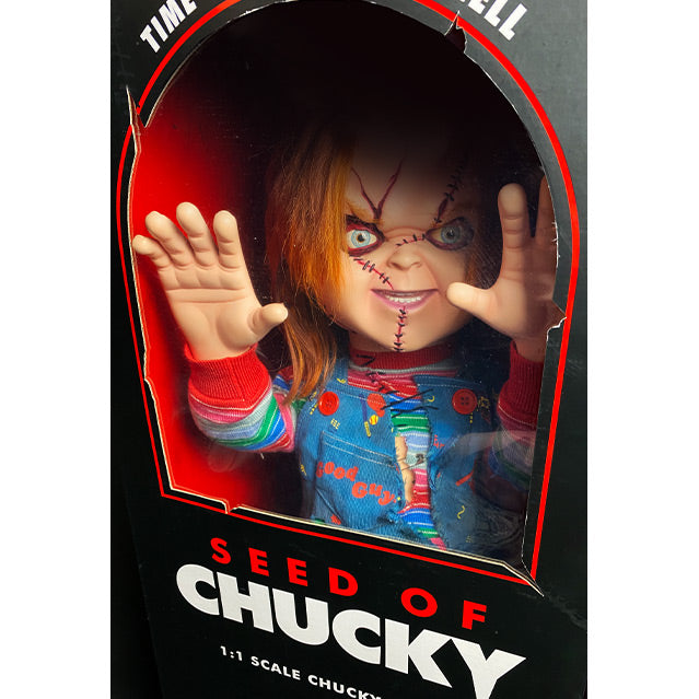 ToysTNT - La semilla de Chucky Réplica Muñeco 1/1 Chucky 76 cm TRICK OR  TREAT STUDIOS