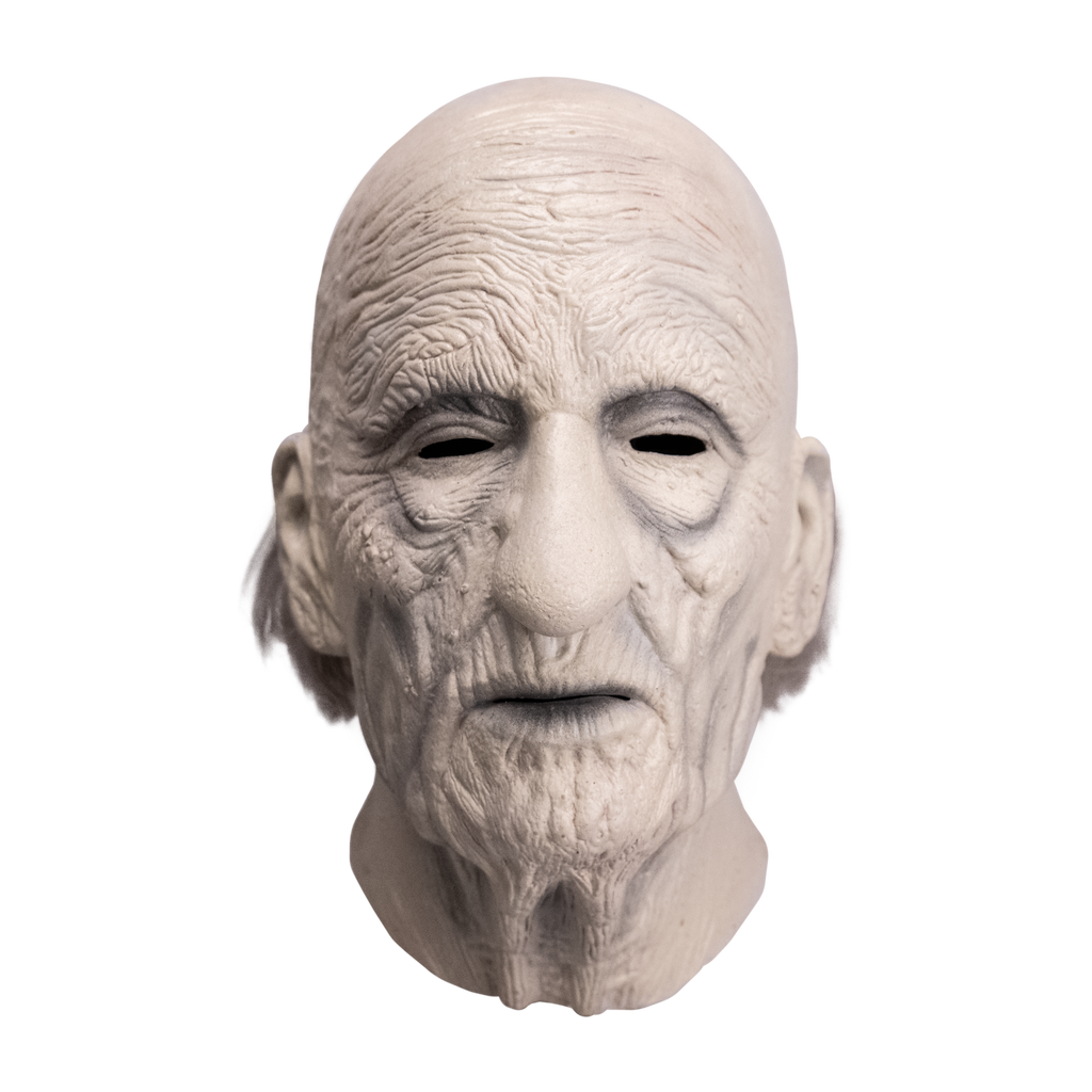 Old man latex mask, front view