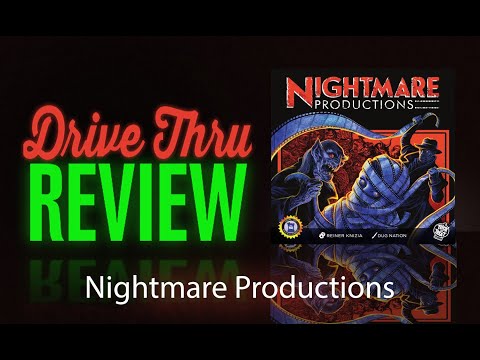 YouTube video - Drive Thru Games Nightmare productions review