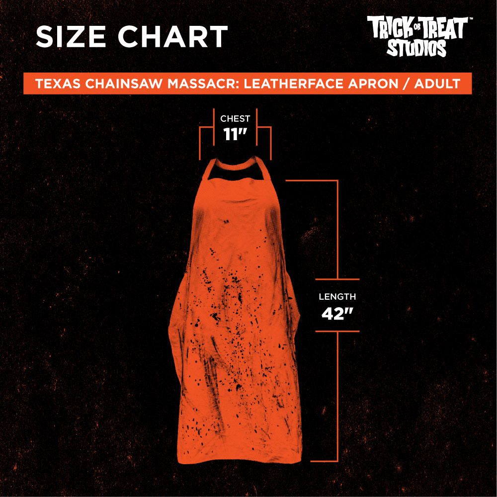 Size chart, 11" chest, 42" length