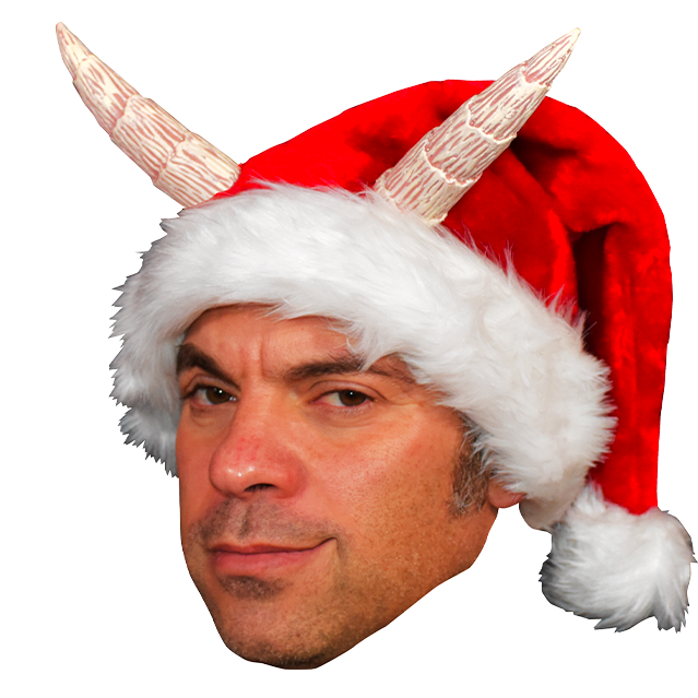 Santa hat white deals