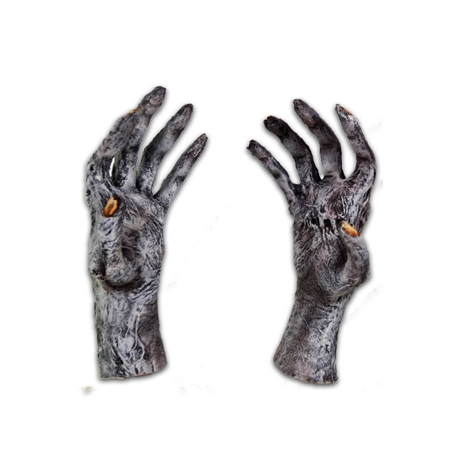 horror handschuhe Chiller Zombie Gloves, Scary Rotting Flesh Zombie Hands – Trick Or Treat Studios