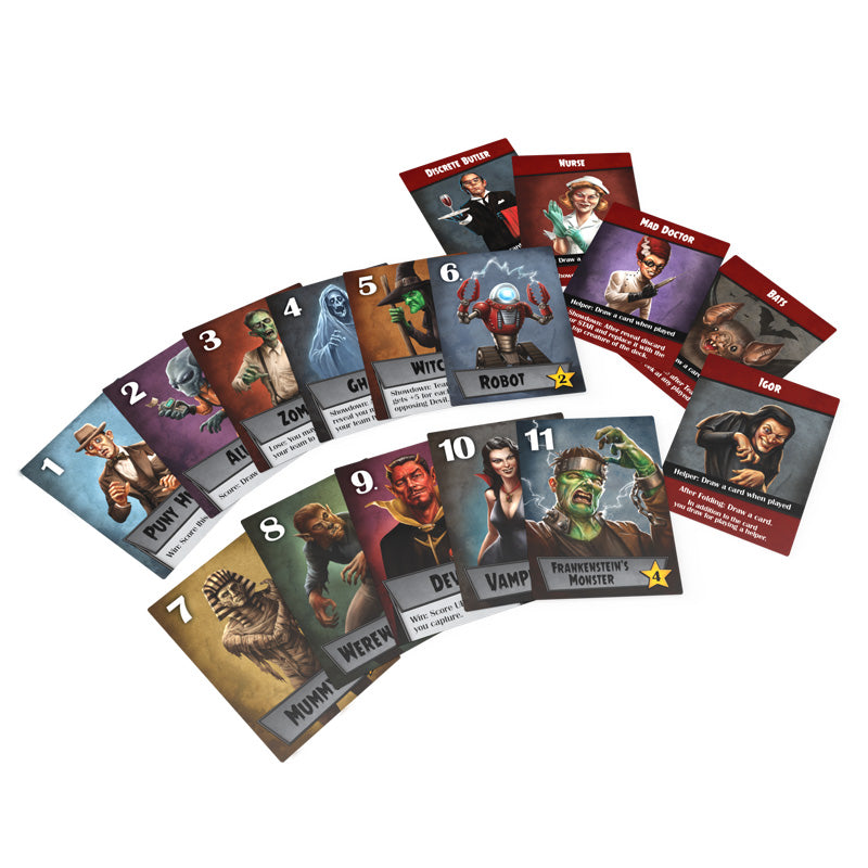Game character cards.